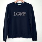 Wimbledon Love Embroidered Sweatshirt in Midnight Size L Blue Size L Photo 11