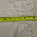 Sundance  White Cotton Light Spirit Tee Shirt Womens Size Small Ruffle Hem Photo 6
