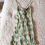 Tilly's Tilly’s Full Tilt Green Floral Twist Front Mini Dress Size XS Photo 0