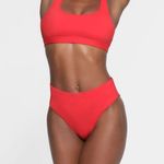 SKIMS Signature Swim Mid Waist Bottom Ruby Size XXS Photo 1