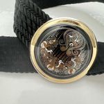 Gutos W Germany 1980s Vintage Art Nouveau waist belt, metal buckle,rope detail Gold Photo 0