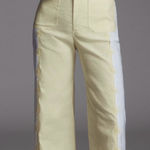 Anthropologie Maeve The Colette Embroidered Crop Wide-Leg Pants, Size 28P Photo 0