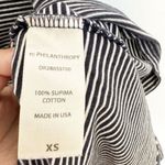 n:philanthropy Navy Blue White Striped T-Shirt Dress Size XS Coastal Nautical Photo 7