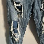 Ella Moss Juniors Vintage High Waist Distressed Denim Medium Wash Jeans Photo 2