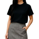 Banana Republic  Women's Gray Skirt Size 14 Linen Blend Fully Lined With Slit Photo 0