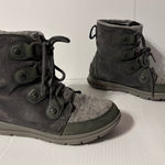 Sorel Explorer Joan boots winter gray suede women size 6.5 Photo 0