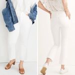 Madewell New! Tall Cali Demi-Boot Jeans in Pure White: Raw-Hem Edition, 30T Photo 1