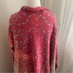 Jessica London  Chic Red and Beige Patterned Shawl Cardigan Sweater Size 18-20 Photo 4