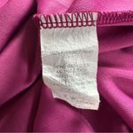 Buttons Francesca's  Fuchsia Blouson Chiffon Dress Photo 7