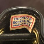 Dooney & Bourke DOONEY BOURKE Black Leather Nylon Drawstring Adjustable Bucket Shoulder Bag VTG Photo 12