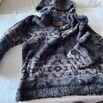 Koolaburra by UGG Brushed Back Sherpa Hoodie Pullover SIZE XL Black Photo 2