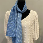 Blue Polka Dot Scarf Photo 0
