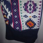 Almost Famous  XL Southwest Vibe Vintage Leggings XL Plus in Navy Purple Orange Photo 2