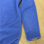 Patagonia Blue Fleece Pullover with Orange Accents Photo 5