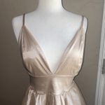 Windsor - Light Brown - Open Back - Lace Hi-low Dress - Size Large Photo 1