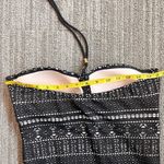 CHAPS Crochet Swimsuit One Piece Black Bandeau Halter 10 Photo 1