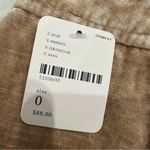 Free People Dust To Dust Velvet Mini Skirt Tan Lined Crushed Velvet Women's 0 Photo 8