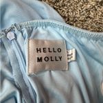 Hello Molly Mini Dress Blue Photo 3