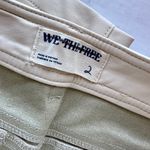 Free People #79 NWOT Rebel Vegan Leather Pants in Sugar Cookie Cream Photo 7