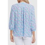 NYDJ 💕💕 Pintuck Top ~ Serafia Floral Print Medium M NWT Photo 1