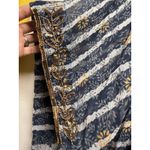 Soft Surroundings  Kimono Open Cardigan L/XL Topper Floral Beaded Trim Boho Sheer Photo 2