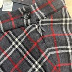 Talbots Vintage  Gray Red Plaid Wool A-line Maxi Skirt Size 14 Preppy USA Made Photo 4