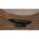 BCBGMAXAZRIA ​ Gold Sequin Bolero Shrug Cap Sleeve 100% Silk M Photo 1