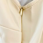 Cato  Cream/Beige Faux Leather Sleeveless Dress. Photo 2