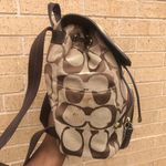 Coach Signature Monogram Brown Backpack Bag Purse Preppy Academia Y2K C1361-F21928 Photo 6