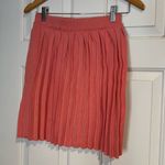 Pleated Coral Skirt Orange Size M Photo 0
