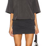Alexander Wang NEW T-shirt Dress With Ruched Mini Skirt in Faded Black Photo 0