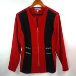 Amanda Smith  14P Black Red Blazer JacketPetite Photo 0