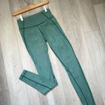 Lululemon Workout Leggings wunder under cotton womens Green (size 4) athleisure Photo 3