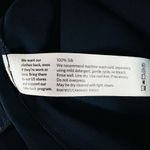 Eileen Fisher  Washable Silk Seam Panel Detail Mini Dress Navy Blue Size L Photo 9