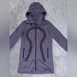 Lululemon  Womens‎ Stride Zip Up Hoodie High Collar Heathered Purple Fitted Sz 6 Photo 1