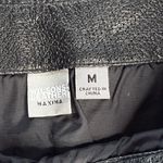 wilson's leather  Maxima Black Perforated Leather Mini Skater Skirt Photo 2