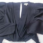 Ronny Kobo Black White Satin Margo Dress Big Bow Cocktail Holiday Dress Size M Photo 6