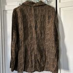 Vintage Deborah Parker 100% silk brown paisley blouse Photo 5