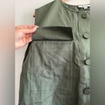 Madewell  Crop Cargo-Pocket Crewneck Top in Dark Loden, Size X-Large Photo 5