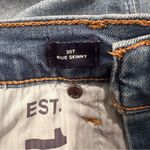 Gap Women's Light Wash Rue Skinny Button Fly Frayed Edge Denim Jeans Size 30T Photo 6