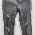 ZARA  Women's Black Denim Jeans Mid Rise Slim Distressed Size 6 Photo 10