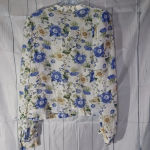 Rachel Rachel Roy sheer long sleeve Floral top Blue Size 12 Photo 5