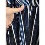 Live to be spoiled Blue Velvet Dress V Neck Adj Straps Size XL Pockets Elastic Photo 2