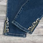 joe's jeans Joes The Icon Skinny Ankle Jean Womens 27 (30X28) Mid Rise Split Hem Embellished Photo 2