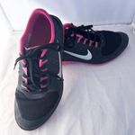 Nike Womens FS Lite Run Running Shoes Size 8 Low Top Sneakers Black Pink Sport Photo 2