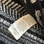 Rebecca Taylor  Blazer Fringe Hem Black Lamb Trim Peplum Jacket Striped 4 Photo 8