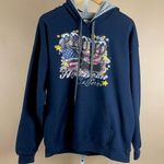 Gildan  Heavy Blend Womens Large Proud American California Eagle Flag Hoodie Photo 0