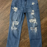 Hollister  High Rise Slim Straight Jeans Distressed Ripped Frayed Hem W29 L26 Photo 0
