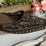 Qupid Pointed Toe Beaded Slip On Brown Shoes Kitten Heel Aztec Western Womens 7 Photo 13