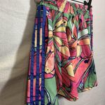 Adidas  x Farm Rio Banana Floral Flared Mini Skater Skirt Pocket Colorful Size XS Photo 4